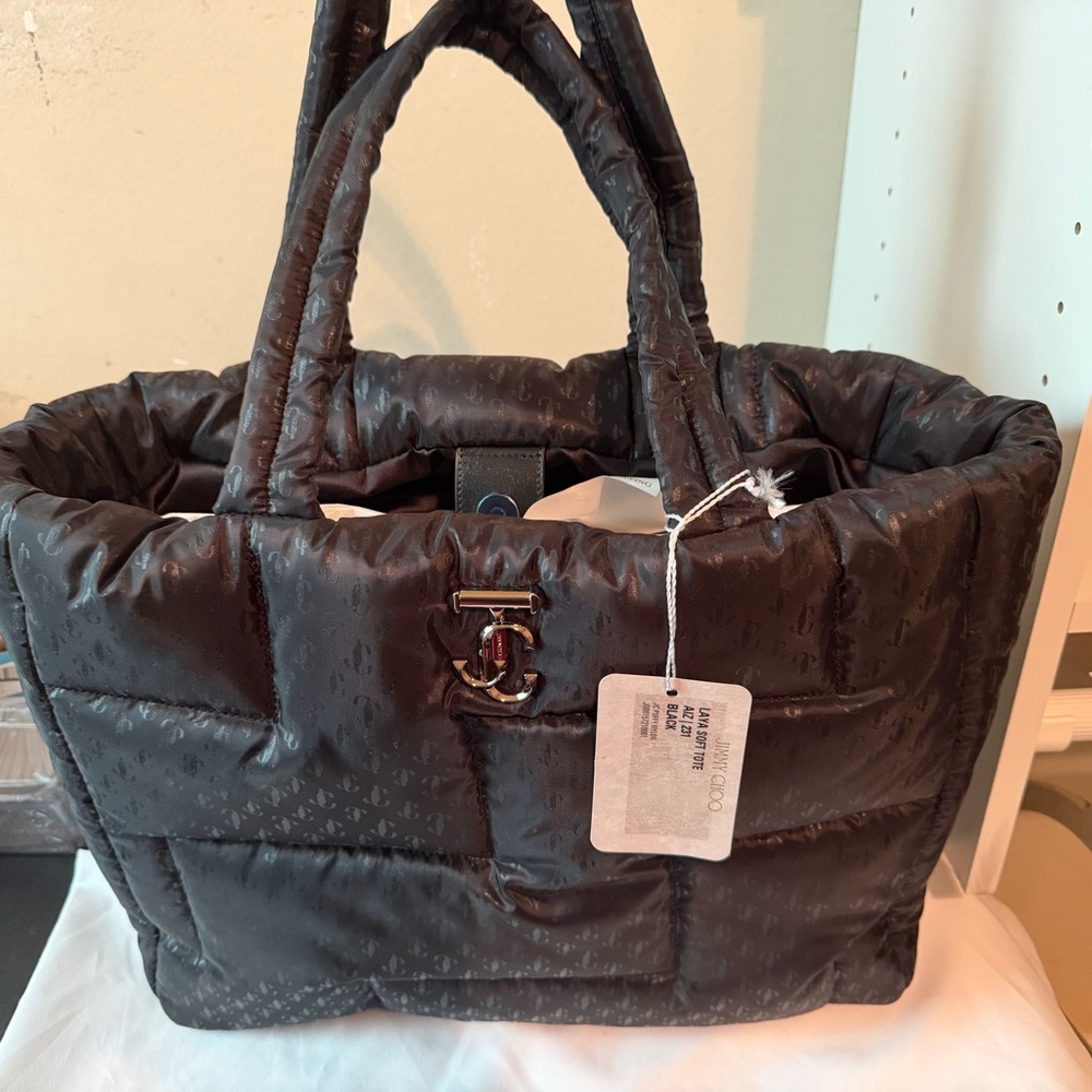 Jimmy Choo Layla Soft Nylon Tote BNWT